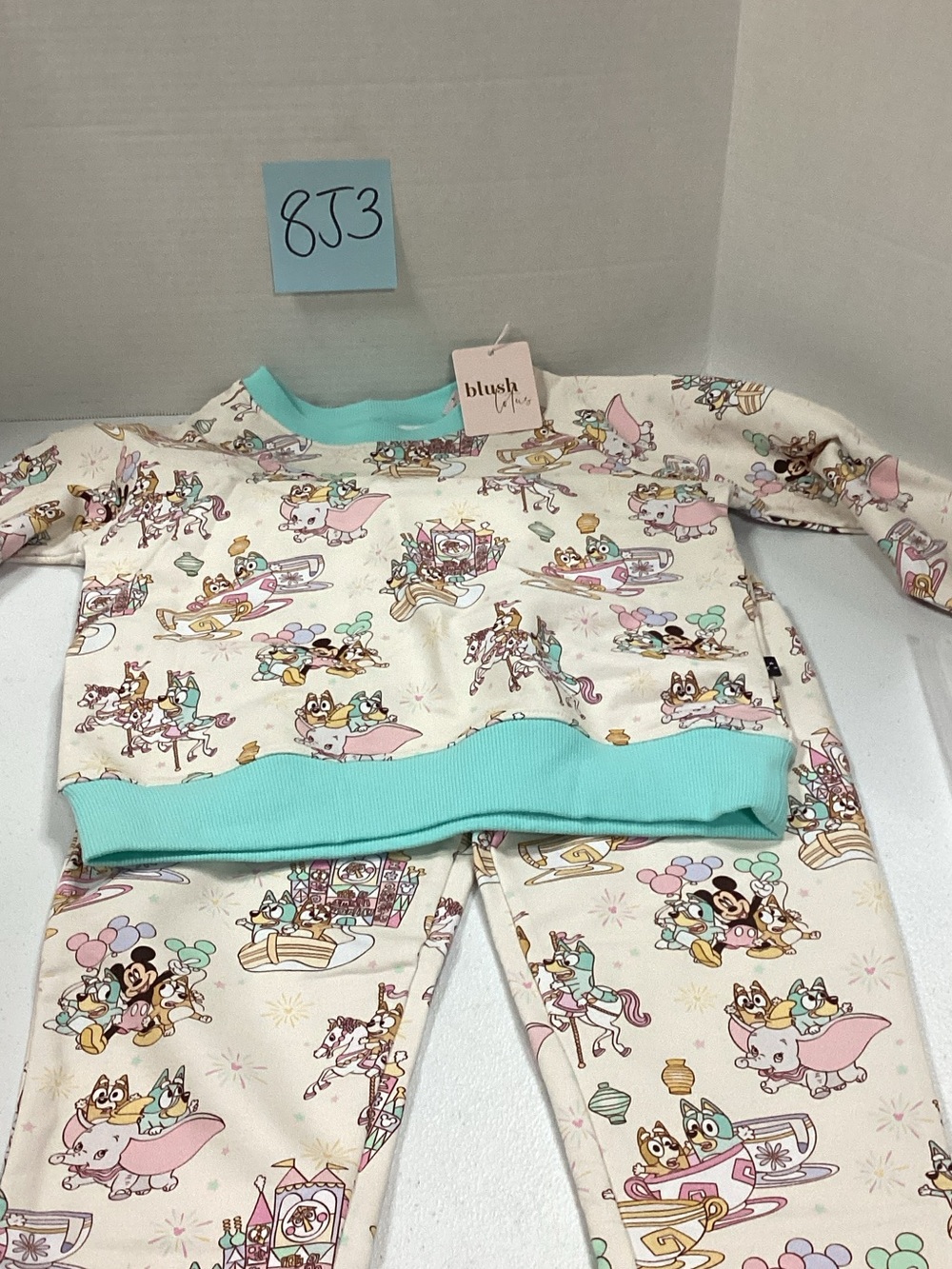 Blush Kids Cream and Mint Disney Character Set